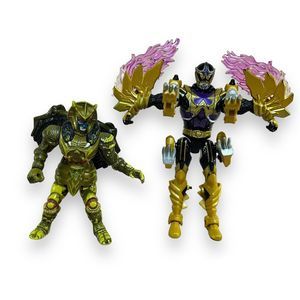 VTG Bandai 2 Action Figures 1994 Goldar & 2005 Mystic Force Black Power Rangers